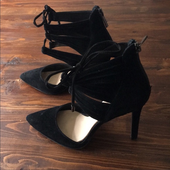 Jessica Simpson Shoes - Jessica Simpson Caleya Black Suede Ankle Pump